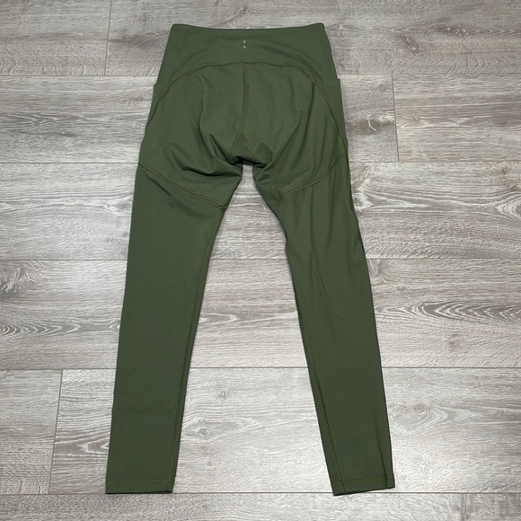 Thinx Moderate Absorbency Activewear Leggings High Rise Pockets Kale Green M - Picture 15 of 15